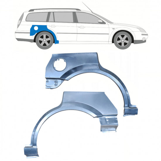 Lem zadného blatníka pre Ford Mondeo 2000-2007 / Ľavý / COMBI / Sada 9925