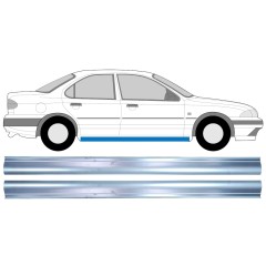Opravný plech prahu pre Ford Mondeo 1993-2000 / Ľavá+Pravá / Sada 12597