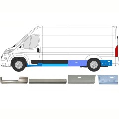 Opravný plech sada pre Opel Movano 2021-2026 / Ľavý 16808