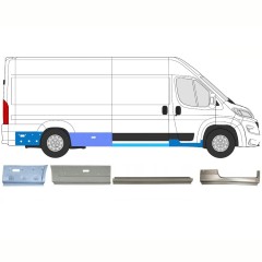 Opravný plech sada pre Opel Movano 2021-2026 / Pravá 16807