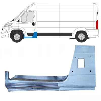 Opravný diel B-stĺpika + Opravný plech prahu pre Opel Movano 2021-2026 / Ľavý 16472