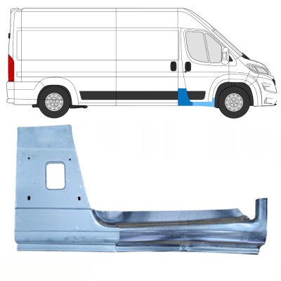 Opravný diel B-stĺpika + Opravný plech prahu pre Opel Movano 2021-2026 / Pravá 16471