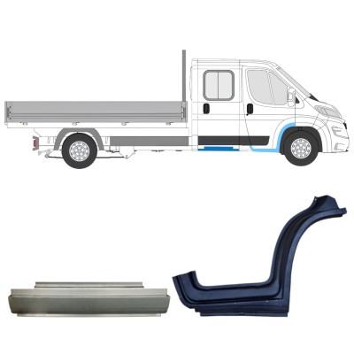 Opravný plech sada pre Opel Movano 2021-2026 / Pravá 16434