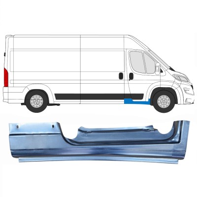 Opravný plech prahu predných dverí pre Opel Movano 2021-2026 / Pravá 16417