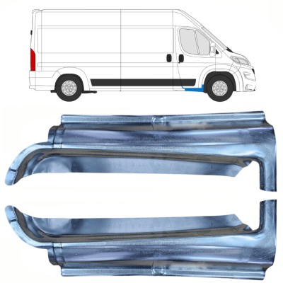 Opravný plech prahu predných dverí pre Opel Movano 2021-2026 / Ľavá+Pravá / Sada 16416