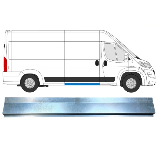 Opravný plech prahu vnútorný pre Opel Movano 2021-2026 / Vľavo = Vpravo (symetrické) 16474