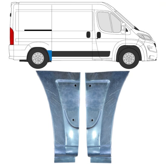 Lem zadného blatníka pre Opel Movano 2021-2026 / Ľavá+Pravá 16499