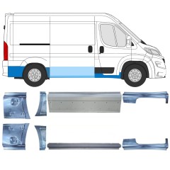 Opravný plech sada pre Opel Movano 2021-2026 / Ľavá+Pravá 16534