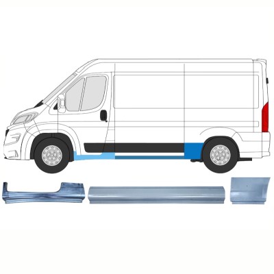 Opravný plech sada pre Opel Movano 2021-2026 / Ľavý / 16527