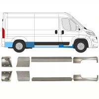 Opravný plech sada pre Opel Movano 2021-2026 / Ľavá+Pravá 16426
