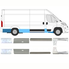 Opravný plech sada pre Opel Movano 2021-2026 / Ľavá+Pravá / 16446