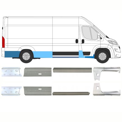 Opravný plech sada pre Opel Movano 2021-2026 / Ľavá+Pravá / 16446