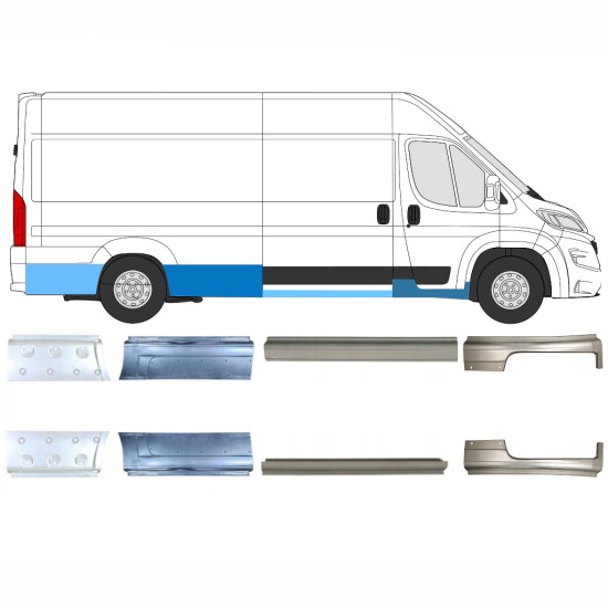 Opravný plech sada pre Opel Movano 2021-2026 / Ľavá+Pravá 16465