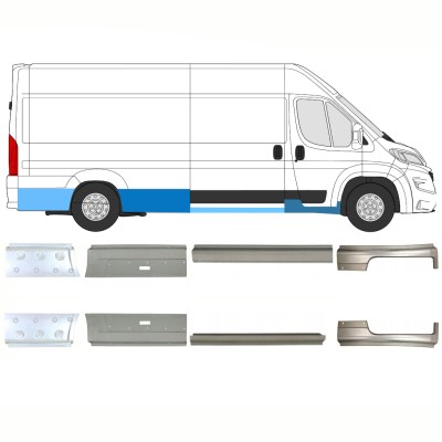 Opravný plech sada pre Opel Movano 2021-2026 / Ľavá+Pravá 16470