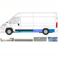 Opravný plech sada pre Opel Movano 2021-2026 / Ľavý 16797