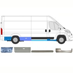 Opravný plech sada pre Opel Movano 2021-2026 / Pravá 16796