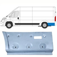 Lem zadného blatníka pre Opel Movano 2021-2026 / Ľavý 16494