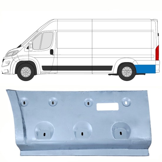 Lem zadného blatníka pre Opel Movano 2021-2026 / Ľavý 16494