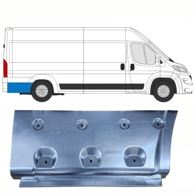 Lem zadného blatníka pre Opel Movano 2021-2026 / Pravá 16530