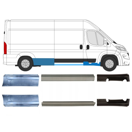Opravný plech sada pre Opel Movano 2021-2026 / Ľavá+Pravá 16464