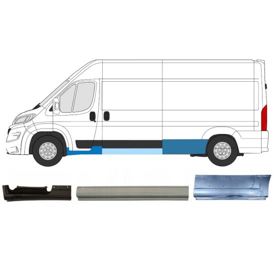 Opravný plech sada pre Opel Movano 2021-2026 / Ľavý 16538