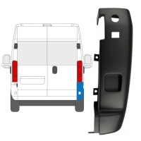 Roh zadného nárazníka 180 stupňov pre Opel Movano 2021-2026 / Pravá 15799