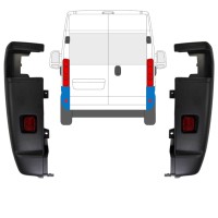 Roh zadného nárazníka 270 stupňov pre Opel Movano 2021-2026 / Ľavá+Pravá / Sada 15797