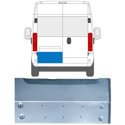 Opravný plech zadných dverí pre Opel Movano 2021-2026 / Ľavý 16515