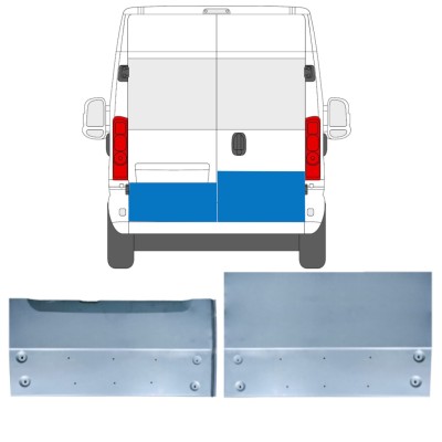 Opravný plech zadných dverí pre Opel Movano 2021-2026 / Ľavá+Pravá 16516