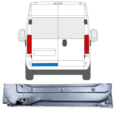 Opravný plech zadných dverí pre Opel Movano 2021-2026 / Ľavý 16505