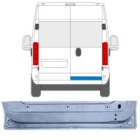 Opravný plech zadných dverí pre Opel Movano 2021-2026 / Pravá 16504