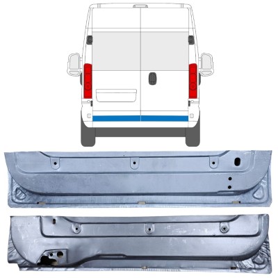 Opravný plech zadných dverí pre Opel Movano 2021-2026 / Ľavá+Pravá 16506