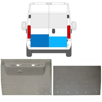 Opravný plech zadných dverí pre Opel Movano 2021-2023 / Ľavá+Pravá / Sada 16727