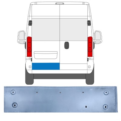 Opravný plech zadných dverí pre Opel Movano 2021-2026 / Ľavý 16513