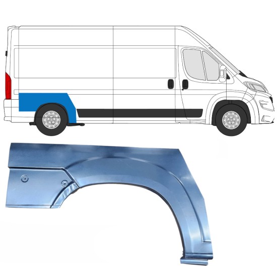 Lem zadného blatníka pre Opel Movano 2021-2026 / Pravá 16438