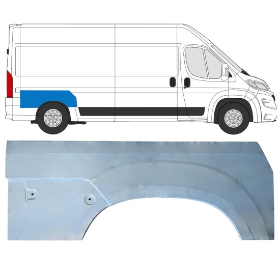 Lem zadného blatníka pre Opel Movano 2021-2026 / Pravá 16961