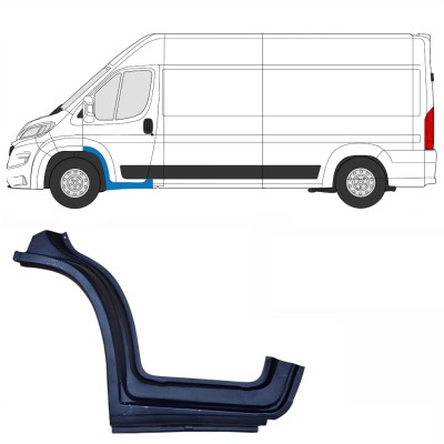 Opravný plech prahu predných dverí pre Opel Movano 2021-2026 / Ľavý 16413