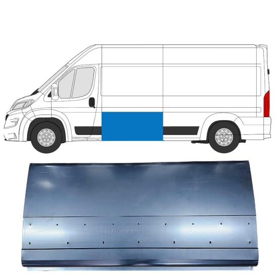 Vysoký opravný plech boku pre Opel Movano 2021-2026 / Vľavo = Vpravo (symetrické) 16481