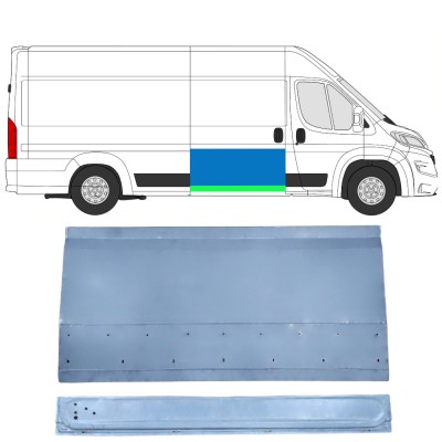 Opravný plech posuvných dverí vnútorný + vonkajší pre Opel Movano 2021-2026 / Pravá 16402