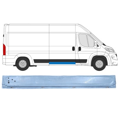 Opravný plech posuvných dverí vnútorný pre Opel Movano 2021-2026 / Pravá 16405