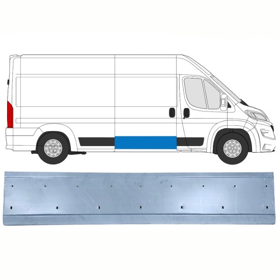 Opravný plech posuvných dverí pre Opel Movano 2021-2026 / Pravá 16461