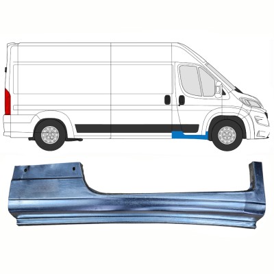 Opravný plech prahu predných dverí pre Opel Movano 2021-2026 / Pravá 16419