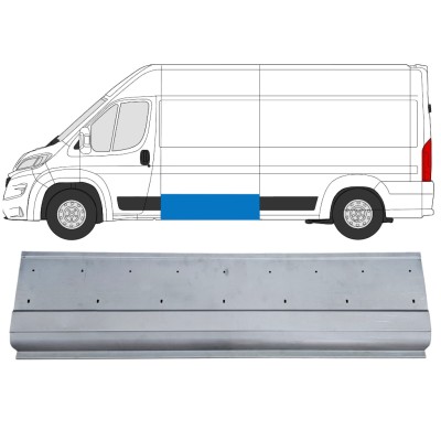 Opravný plech bočnej steny s otvormi na lištu pre Opel Movano 2021-2026 / Ľavý 16539