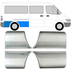 Lem zadného blatníka pre Mercedes Sprinter 1995-2006 / Ľavá+Pravá / Sada 9613