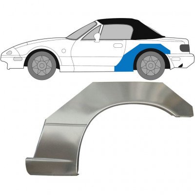 Lem zadného blatníka pre Mazda MX-5 1989-1998 / Ľavý 6695