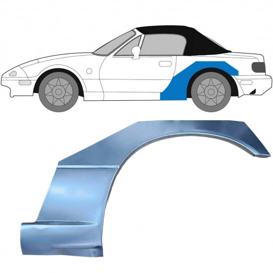 Lem zadného blatníka pre Mazda MX-5 1989-1998 / Ľavý 6695