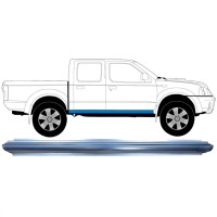 Opravný plech prahu pre Nissan Navara D22 1998-2005 / Vľavo = Vpravo (symetrické) 8901