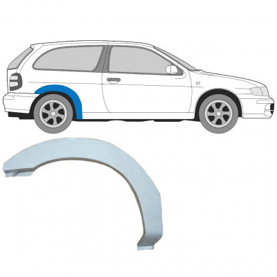 Lem zadného blatníka pre Nissan Almera 1995-2000 / Pravá 7289