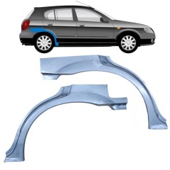Lem zadného blatníka pre Nissan Almera N16 1999-2007 / Ľavá+Pravá / Sada 9630