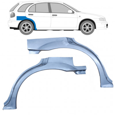 Lem zadného blatníka pre Nissan Almera 1999-2007 / Ľavá+Pravá / Sada 9630